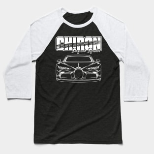 Chiron Super Sport - White Print Baseball T-Shirt